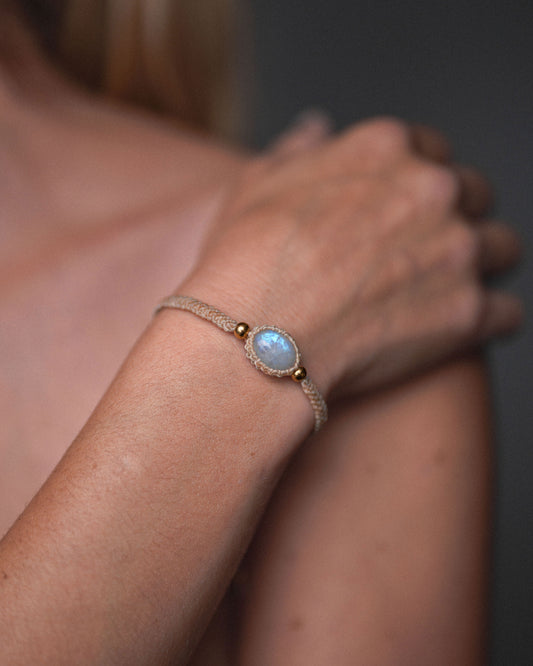 Sand & Stone Bracelet - Moonstone